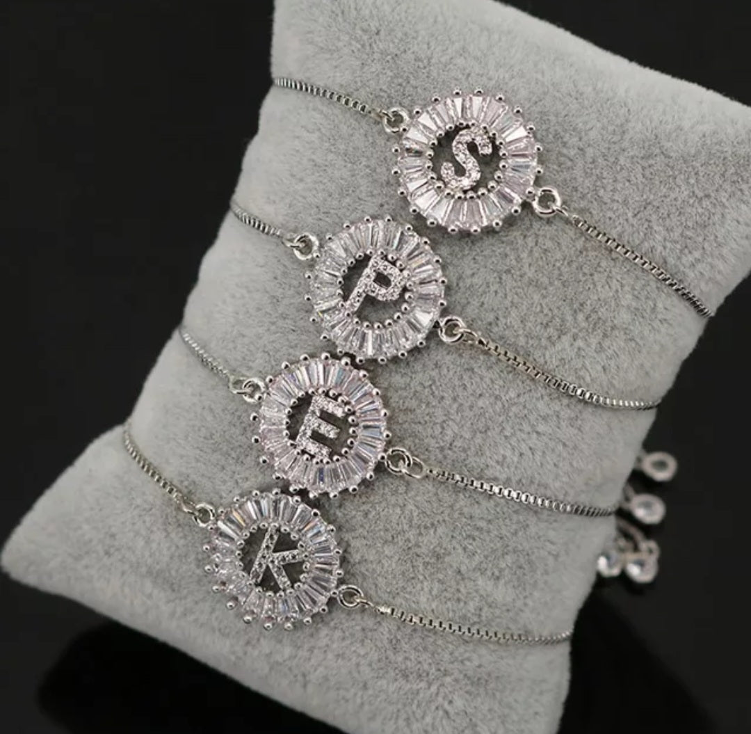 INITIAL BRACELET SILVER